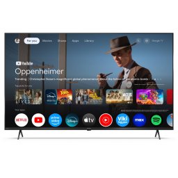 Televizor QLED Smart Sharp 55HP5265E 55Inch / 139CM Google TV 4K Ultra HD Dolby Vision Clasa F Negru