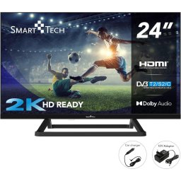 Televizor LED SMART TECH 24HN01V3CA 24Inch / 60CM Rezolutie HD Alimentare 12V Clasa E Negru