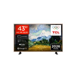 Televizor Smart TCL QLED Art 43A400 Pro NXTVISION 43Inch / 108CM Google TV 4K Ultra HD Clasa E Model 2026
