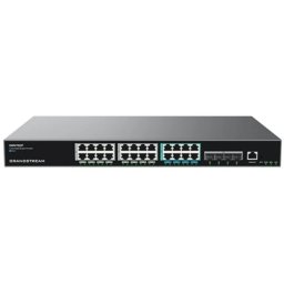 Switch de Retea Administrat Grandstream GWN7822P L3 16xGbE 8x 2.5GbE / 4x SFP+ PoE++ Negru