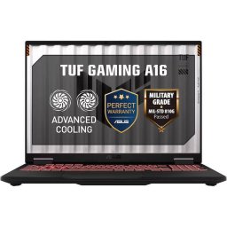 Laptop ASUS Gaming TUF A16 FA608UHI AMD Ryzen 7 260 pana la 5.1GHz 16inch Full HD+ 144Hz IPS 16GB DDR5 RAM 512GB SSD NVIDIA GeForce RTX 5050 8GB GDDR7 No OS Jaeger Gray