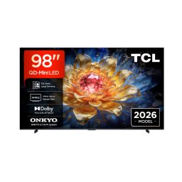 Televizor Smart TCL QD-MiniLED 98T8D 98Inch / 248CM 4K Ultra HD Google TV 144Hz Negru