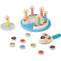 Jucarie Educativa Spin Master Melissa & Doug Set de joacÄ din Lemn Tort de Aniversare Multicolor 3 Ani+