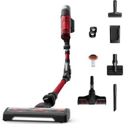 Aspirator Vertical Rowenta X-Force Flex 9.60 Allergy RH2099WO fara Fir 250W 18.5V Autonomie 45min 0.44L Tub Flexibil Negru/Rosu