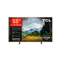 Televizor Smart TCL Art 55A400 Pro NXTVISION QD-MiniLED 55Inch / 139CM Google TV 4K Ultra HD 144Hz Clasa E Model 2026