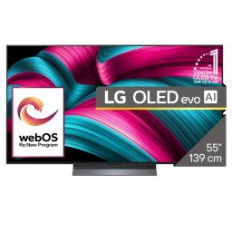 Televizor Smart LG OLED evo AI C5 55C52LA 55Inch / 139CM 4K Ultra HD 120Hz Clasa F Negru/Gri