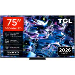 Televizor TCL SQD-MiniLED Smart TV 75MSQLED80 189cm 75inch Ultra HD 4K Black