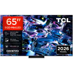 Televizor TCL SQD-MiniLED Smart TV 65MSQLED80 164cm 65inch Ultra HD 4K Black