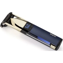 Trimmer Babyliss Super-X Metal Gold & Navy Stubble S992E Autonomie 90min Ecran LED Lame din Titan Auriu/Albastru Marin