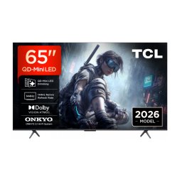 Televizor Smart TCL QD-Mini LED 65T8D Diagonala 65Inch / 164CM 4K Ultra HD GoogleTV 144Hz Sistem Hi-Fi ONKYO 2.1