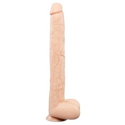 b-Vibe Bone Deep-Insert Dildo with Realistic Balls & Suction Cup 17" Skin