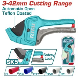Cleste pentru taiat tevi TOTAL 218 mm, 3-42 mm, lama SK5