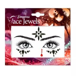 Abțibild facial cu cristale – Vampir