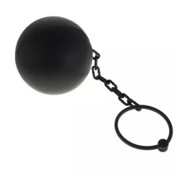 Lanț cu cătușe, accesoriu de costum – mărime universală