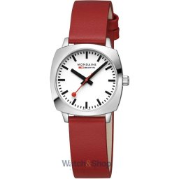Mondaine Mondaine MSL.31110.LCV Ladies Watch Petite Cushion 31mm 5ATM MSL.31110.LCV