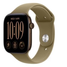 Smartwatch Watch Series 12 GPS+Cellular 46mm Dark Bronze Aluminium Case with Olive Sport Band - M/L