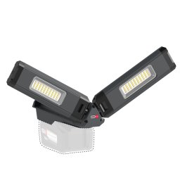 Proiector LED Scangrip DUO CONNECT – 2500 lm, două capete rotative, 18 V