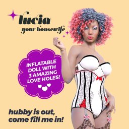 Papusa gonflabila Lucia The Housewife