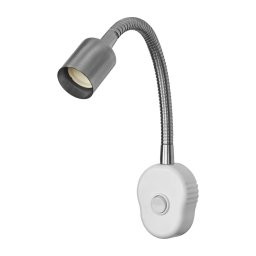 Osram - Aplică de perete flexibilă PLUG TUBE FLEX 1xGU10/5W/230V crom mat/albă