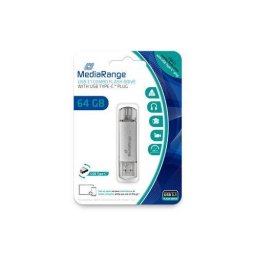 Memorie USB MediaRange MR982 64GB USB 3.1 Silver