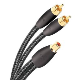 Splitter AudioQuest F22M-FLX-X 1x RCA mama la 2x RCA tata 15 cm