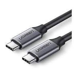 Cablu De Alimentre Si Date UGREEN Fast Charging Data Cable Pentru Smartphone USB Type-C La USB Type-C 60W/3A USB 3.1 5Gbps Nickel Plating PVC 1.5m Gri 50751 Timbru Verde 0.08 lei - 6957303857517