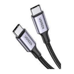 Cablu De Alimentare Si Transfer De Date UGREEN Fast Charging Data Cable USB Type-C La USB Type-C 100W/5A USB 3.1 10Gbps Braided 1m Negru 80150 Timbru Verde 0.08 lei- 6957303881505