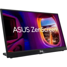 Monitor LED Portabil ASUS MB17AHG ZenScreen 17inch Panou IPS FHD Tehnologie SmoothMotion Negru