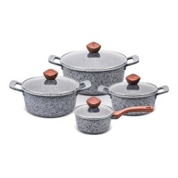 Set PROMIS 3 Oale + Capace Sticla Otel Inoxidabil + 1 Cratita Aluminiu Granit