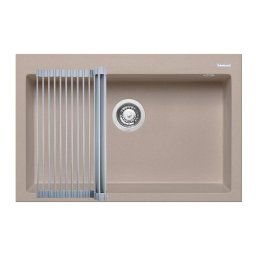 Set Chiuveta Granit + Suport multifunctional ROLL UP Pyramis ISTROS 76x50 1B Beige