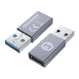 Adaptor Graugear 1x USB-C 1x USB-A Gri