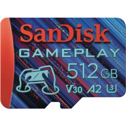 Card Sandisk Gameplay MicroSDXC UHS-I 512GB Gaming