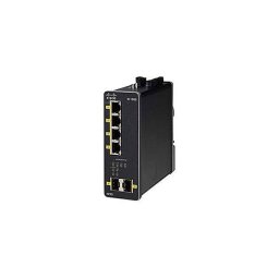 Switch Cisco IE1000 with 4 FE Copper PoE+ ports and 2 GE SFP uplinks Negru
