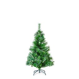 Brad Artificial GLOBIZ 120Cm cu Ramuri Dese PVC Inzapezit Verde