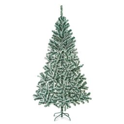 Brad Artificial GLOBIZ 210Cm PVC cu Aspect Inzapezit Verde-Alb