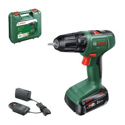 Masina de Gaurit si Insurubat Bosch Li-Ion 18V + 2 Acumlator 1.5Ah + Incarcator + Valiza Verde