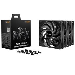 Ventilator Be quiet! Pure Wings 3 PWM 120mm 3Pack Negru