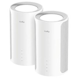 Router Wireless CUDY M11000(2-Pack) BE11000 2.5G Tri-Band Wi-Fi 7 Mesh Solution Alb