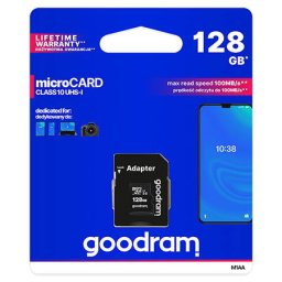 MICROSD CARD 128GB CLASA 10 UHS-I CU Goodram ADAPTOR