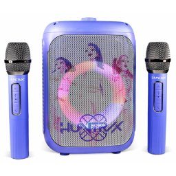 Set Karaoke Boxa Portabila OCEANIA TRADING LTD KPop Demon Hunters cu 2 Microfoane Wireless Bluetooth Mov