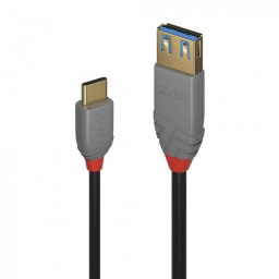 Adaptor Lindy USB 3.1-C USB-A T-M 0.15m Negru