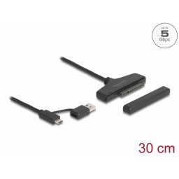Adaptor Delock USB Type C/USB-A HDD/SSD SATA 2.5" Negru
