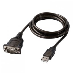 Adaptor Lindy USB-A Serial RS232 DB9 FTDI COM Retention Negru