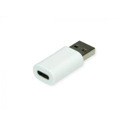 Adaptor VALUE USB-A USB Type C Data Lane Blocker T-M Alb