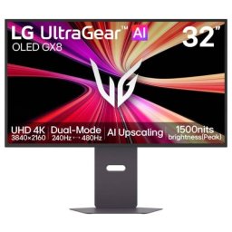 Monitor LG UltraGear Evo AI 32GX870B-B 480Hz Full HD 240Hz 4K Tandem OLED 31.5inch HDR500 USB-C PD90W Negru