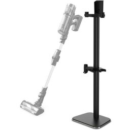 Suport de Podea Rowenta ZR905004 pentru Andocare si Incarcare cu Orificii pentru Accesorii Compatibil Gama de Aspiratoare X-Force Flex 9.60 / 13.60 / 12.60 Neo X-Pert 7.60 Seriile RH9Axx / RH9Lxx / RH20xx / RH6Axx Negru