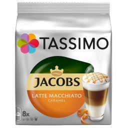 Capsule Tassimo Jacobs Caramel Macchiato 8 Buc x 295ml 8x Specialitate Cafea + 8x Lapte 268g