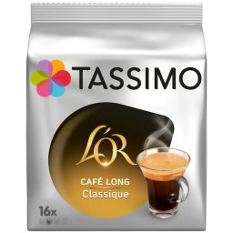 Capsule Tassimo L'OR Cafe Long Classic Intensitate 6 16x Bauturi x 120ml 16 Buc 104g