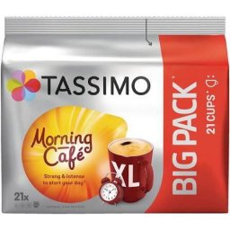 Capsule Tassimo Morning Cafe Big Pack 21 Bauturi x 215ml 163.8g
