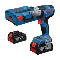 Bosch - PRO GDS18V-330H - Masina de insurubat cu impact cu 2 acumulatori si incarcator, Li-Ion, 18 V, 5 Ah, patrat 1/2 inch, 330 Nm, M8-M18, valiza speciala